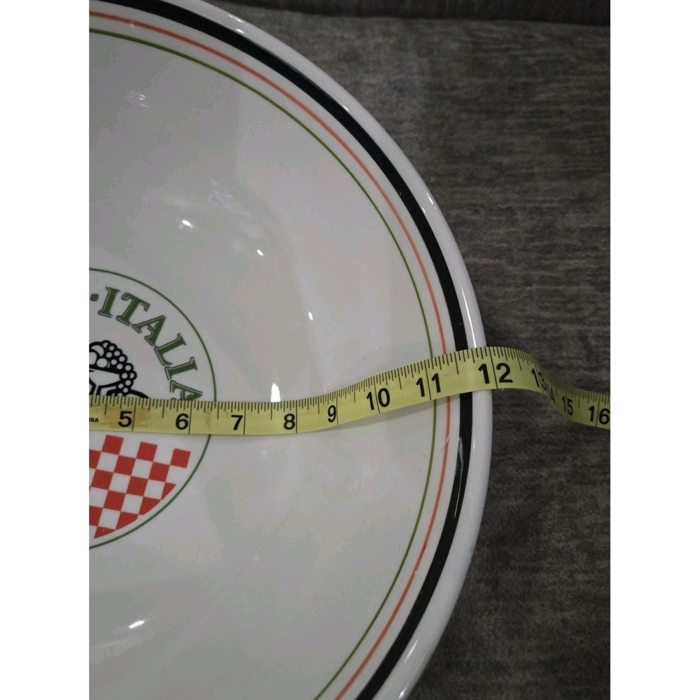 Caffe Italia Large Pasta Serving Bowl White Ceramic Ribbed 12" Italian Bistro - Picture 2 of 4
